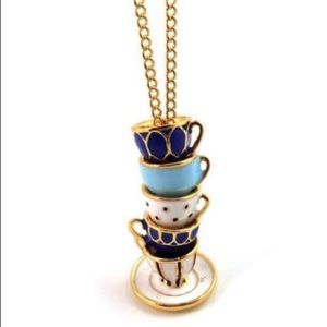 Lovely Kate Spade inspired teacup necklace